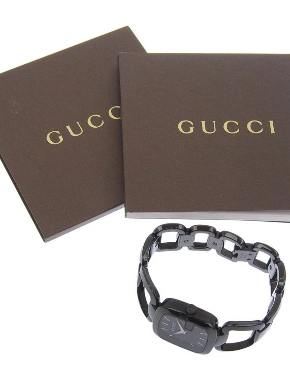 GUCCI G collection Watches 125.4 blackDial Stainless Steel Quartz Analog d... - Picture 6 of 13